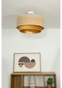 Plafonra szerelhető csillár SARTA 1xE27/60W/230V réz/juta