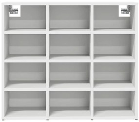 Cipősszekrény polcokkal Fehér 77.5 x 30 x 67 cm Faanyag