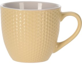 Honeycomb kőagyag bögre, 250 ml, sárga