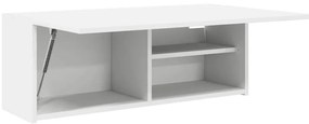 fehér szerelt fa fali fürdőszobaszekrény 80x25x30 cm