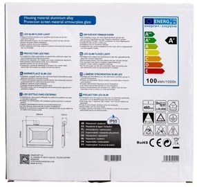Aigostar - LED Reflektor érzékelővel LED/100W/230V 6400K IP65 fehér