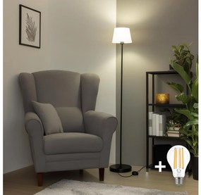 Brilagi - LED állólámpa CERIA 1xE27/40W/230V átm. 20,5 cm fehér/fekete