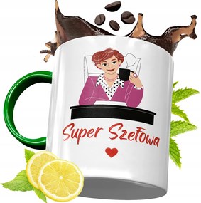 Zöld Bögre A Főnöknek Születésnapi Ajándék fényképes nyomtatással