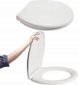 Wc-ülőke Szabadon Ereszkedő Univerzális Cersanit Kerék Kihúzható Wc-ülőke