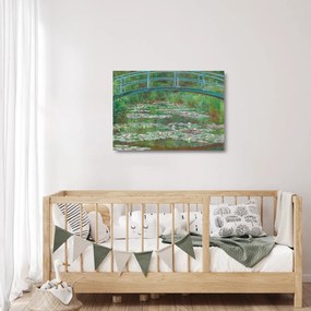 Üveg kép - Claude Monet, The Japanese Footbridge, reprodukciók (70x50 cm)