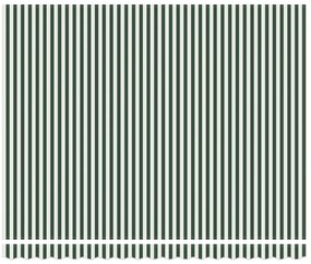 Automatikus összecsukható árnyékoló zöld és fehér 400x300 cm
