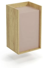 MOBIUS szekrény 1D szín: hikora tölgy/rózsaszín