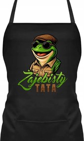 Ajándék kötény nyomott mintával Békás apa