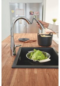 GROHE 32294002 - ZEDRA 401 mm mosogató csaptelep, fényes króm