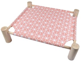 Rózsaszín fekhely kisállatoknak 48x53 cm – Love Story