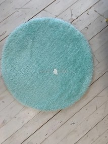 Puffy shaggy kerek szőnyeg Babakék (Blue) 100x100