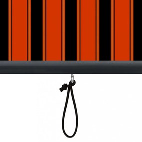 narancssárga és barna kültéri roló 100 x 250 cm
