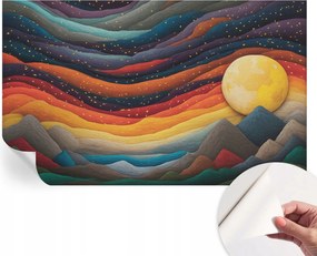 Öntapadós Dekoratív Fotótapéta Hálószobába Színes hegyek 416x254 cm