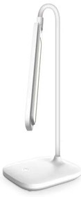 Platinet asztali lámpa 5 W, akkumulátor + USB, fehér