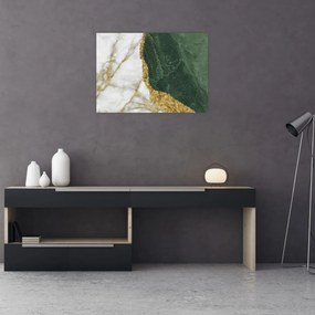 Üveg kép - Zöld márvány N⁰3 (70x50 cm)