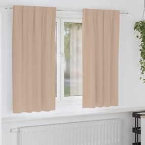 Függönyök függönyökkel 2 pcs Tópszínű 175x140cm Poliészter