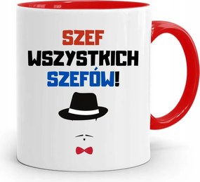 Piros Bögre A Főnöknek Minden Főnöknek, fényképes nyomattal