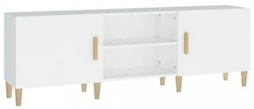 fehér szerelt fa TV-szekrény 150 x 30 x 50 cm