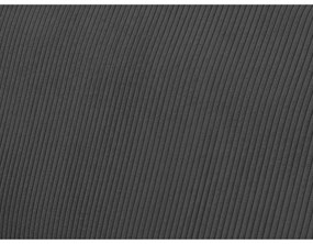 Sötétszürke kordbársony kinyitható-tárolóhelyes sarokkanapé Voltaire – Bobochic Paris