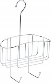 Zuhany Rendszerező Polc Csaptelepre Akasztható Fém Ezüst Kosár