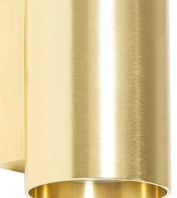 Modern fali lámpa arany kerek 2-lámpás - Sandy