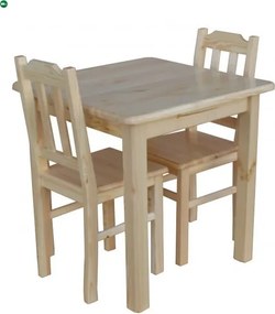 Étkezőasztal kocka 90x90 natúr