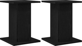 vidaXL Növényállvány 2 pcs Fekete tölgy 30 x 30 x 40 cm Faanyag