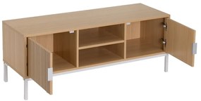 Natúr színű TV-állvány tölgyfa dekorral 120x45x40 cm Mid-Lines – Casa Selección