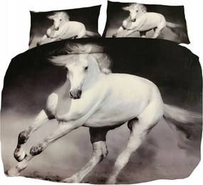 Gyerek Ágyneműhuzat 160X200 Párnahuzat 70x80 Gyerek Ágyneműhuzat Garnitúra Lovak