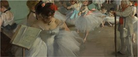 Kép - Edgar Degas, The Dance Class, reprodukciók (120x50 cm)