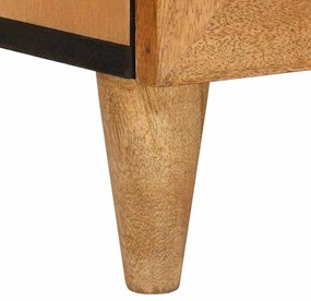 TV szekrény fiókkal Világosbarna 70 x 33 x 46 cm tömör mangófa