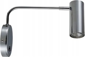 Fali lámpa fali lámpa állítható fém krómozott hálószoba iroda Tubo