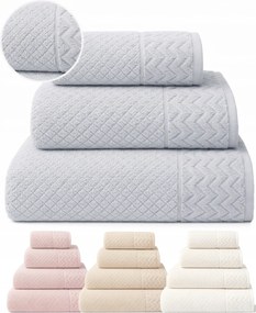 Arc Luna Fürdőlepedő Pamut 70x140 Világosszürke szállodai puha Frottír