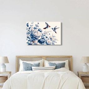 Kép - Kolibrik a virág felett (90x60 cm)