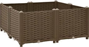 vidaXL polipropilén magaságyás 80 x 80 x 38 cm