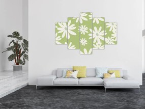 Kép - Hippik, zöld virágok N⁰1 (150x105 cm)