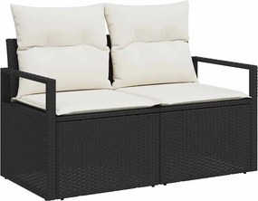vidaXL Kerti kanapé párnával 120 x 62 x 69 cm polirattan