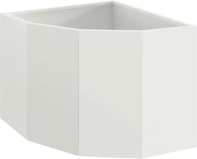 vidaXL Sarok Virágtartó Fehér 45 x 45 x 35 cm Acél