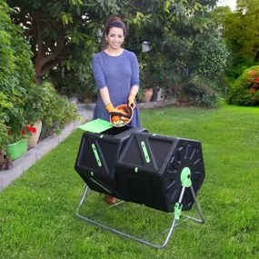 Plastia DUO fotációs komposztáló, 2 x 105 l