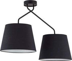 SIGMA LIGHTING 32115 LIZBONA Ernyős Mennyezeti Lámpa Fehér, Fekete E27 IP20