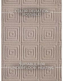 Bézs szőnyeg 160x235 cm Perles Tourmaline – Elle Decoration