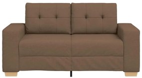 barna szövet loveseat kanapé 120 cm