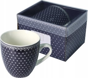 Livello porcelán bögre 1000 ML nagy, pöttyös füllel