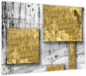 Kép - Arany négyzetek N⁰3 (70x50 cm)