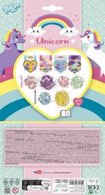 Unikornis Heart gyémántszemes girland szett 4 db-os