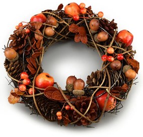 Gland őszi koszorú narancssárga, átm. 25 cm