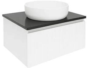 Fürdőszobaszekrény a mosdókagyló alá SAT Evolution 58x30x44,8 cm fehér matt SATEVO60WMTK