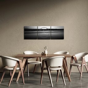 Tájkép (órával) (90x30 cm)