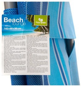 Happy Green strandfotel kék, 142 x 60 x 96 cm,