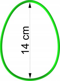 Húsvéti Forma Mézeskalács lyukasztó Húsvéti Tojás 14cm